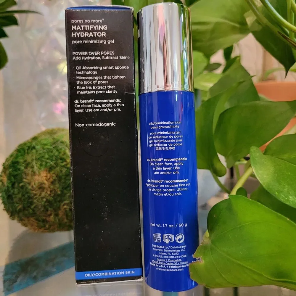 Dr. Brandt Pores No More Mattifying Hydrator Pore Minimizing Gel Moisturizer 1.7